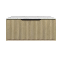 Elwood Dockland 900mm Carrara Wall Hung Single Vanity Unit
